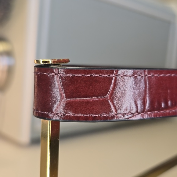 🎉HP🎉Coach 🤎NWT🤎 Croc Studio Shoulder Purse - STUNNING!🤎🤎🤎 - Picture 6 of 15